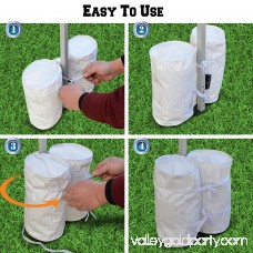 Sunrise Outdoor Patio Canopy Tent Weight Sand Bag Anchor Kit - Set of 4, White 567673680